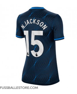 Günstige Chelsea Nicolas Jackson #15 Auswärtstrikot Damen 2023-24 Kurzarm